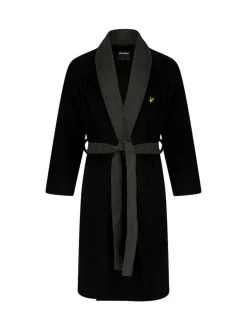 Lyle & Scott Adrian Bathrobe Black Chrome Online