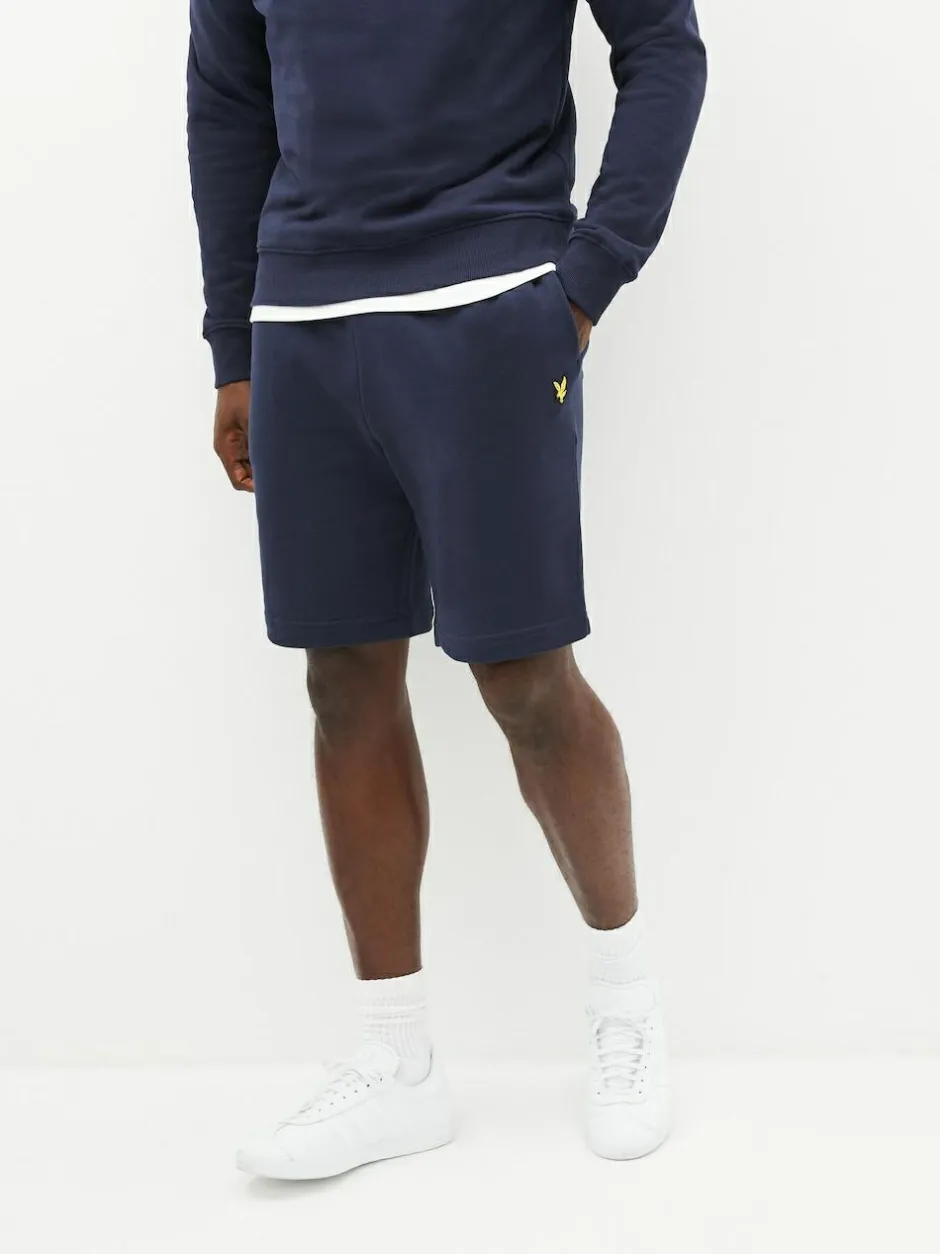 Lyle & Scott Cotton Jersey Shorts Navy Sale