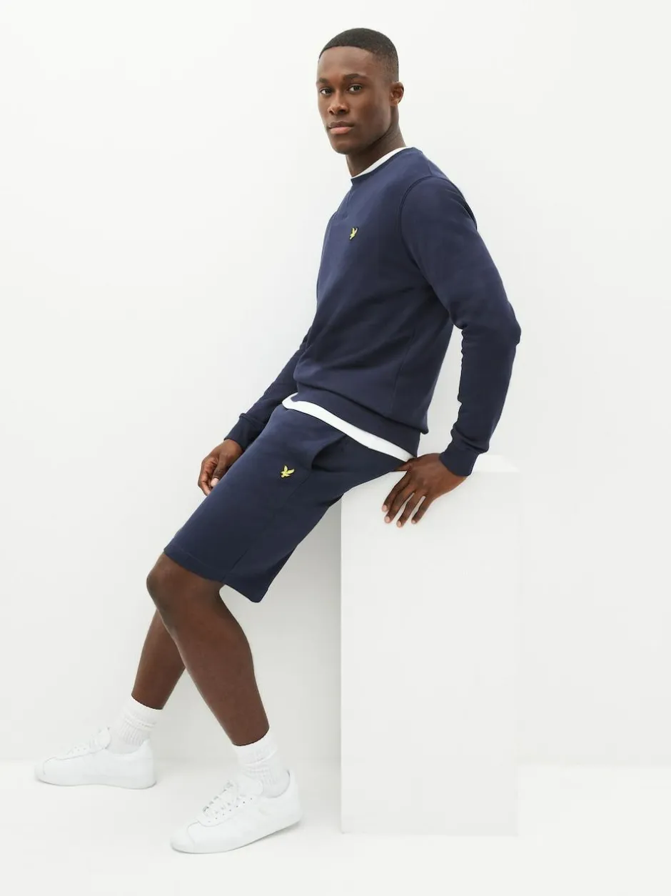 Lyle & Scott Cotton Jersey Shorts Navy Sale