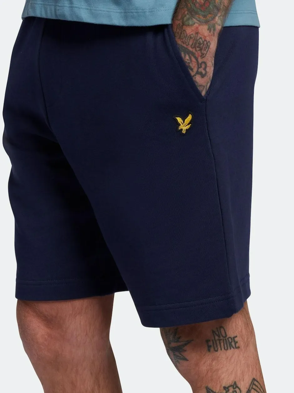 Lyle & Scott Cotton Jersey Shorts Navy Sale