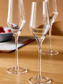 MADE.COM Set of 4 Clear Velma Crystal Champagne Flutes Best