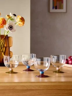 MADE.COM Set of 4 Multi Cally Wine Glasses Online