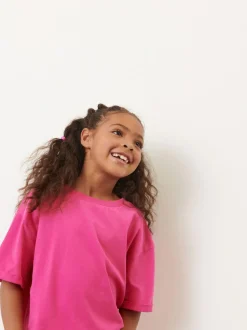 Next Oversized T-Shirt (3-16yrs) Magenta Pink New