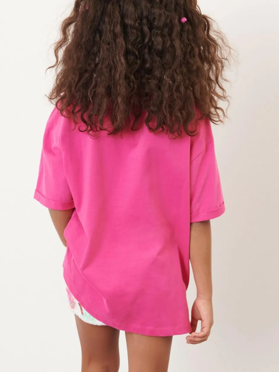 Next Oversized T-Shirt (3-16yrs) Magenta Pink New
