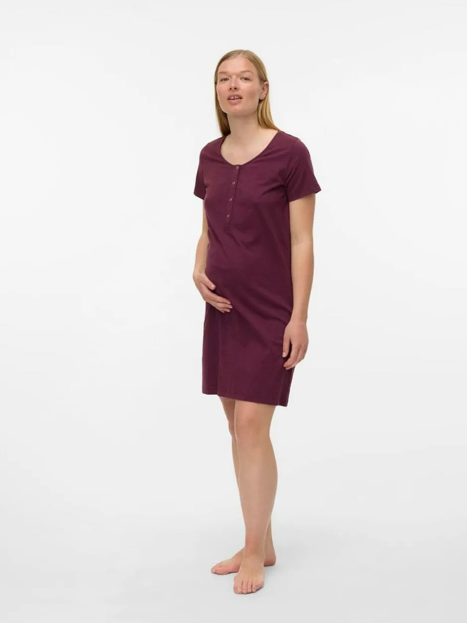 Mamalicious Maternity And Nursing Nightie Purple Discount