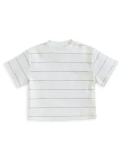 Mamas & Papas Blue Stripe T-Shirt And Denim Dungaree Set Clearance