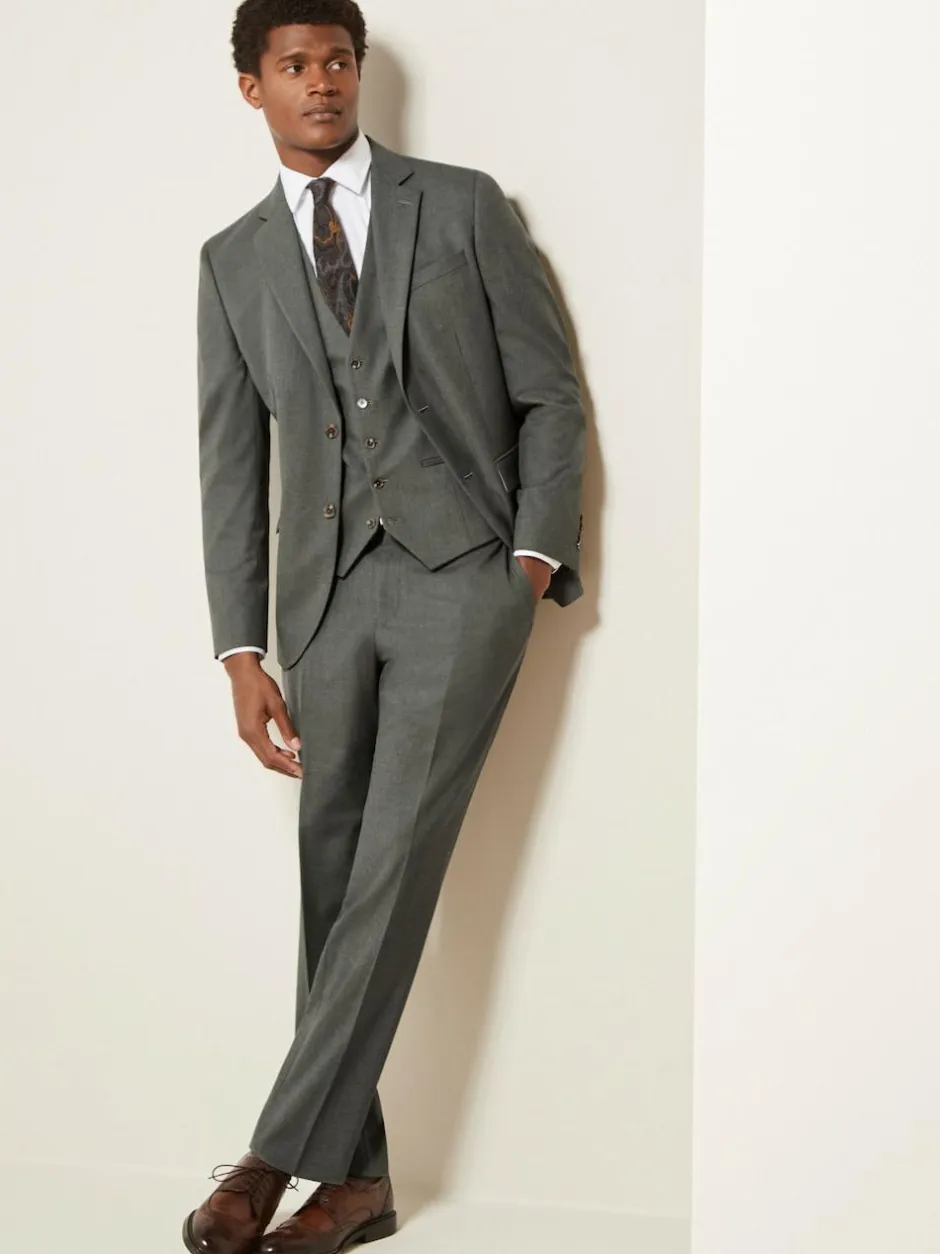 Next Slim Fit Motionflex Stretch Suit Jacket Marl Green Online