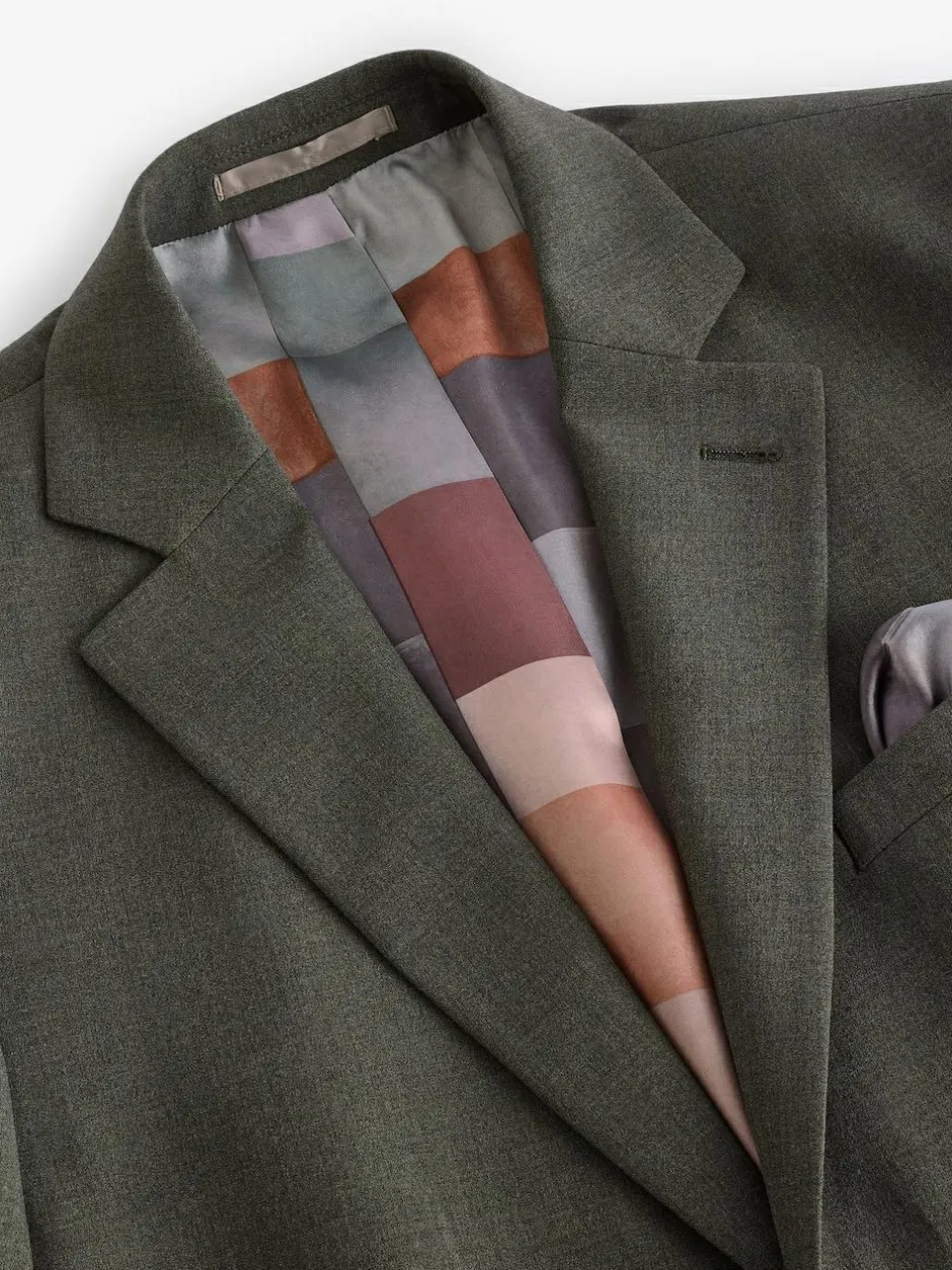 Next Slim Fit Motionflex Stretch Suit Jacket Marl Green Online