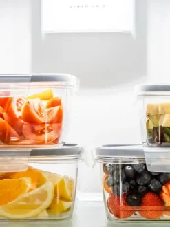 Masterclass 4 Piece Clear Smart Snap Food Storage Containers Outlet