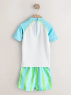 Next Rash Vest and Swim Shorts Set (3mths-7yrs) Mickey Clearance
