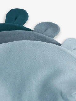 Next Mid Blue Baby 100% Cotton Beanies 3 Pack (0-18mths) Sale
