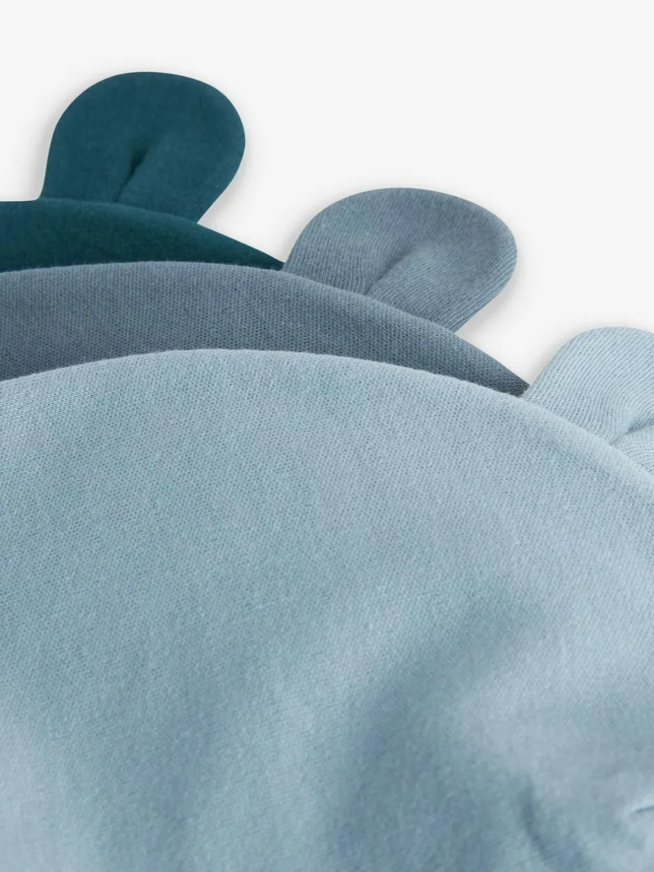Next Mid Blue Baby 100% Cotton Beanies 3 Pack (0-18mths) Sale