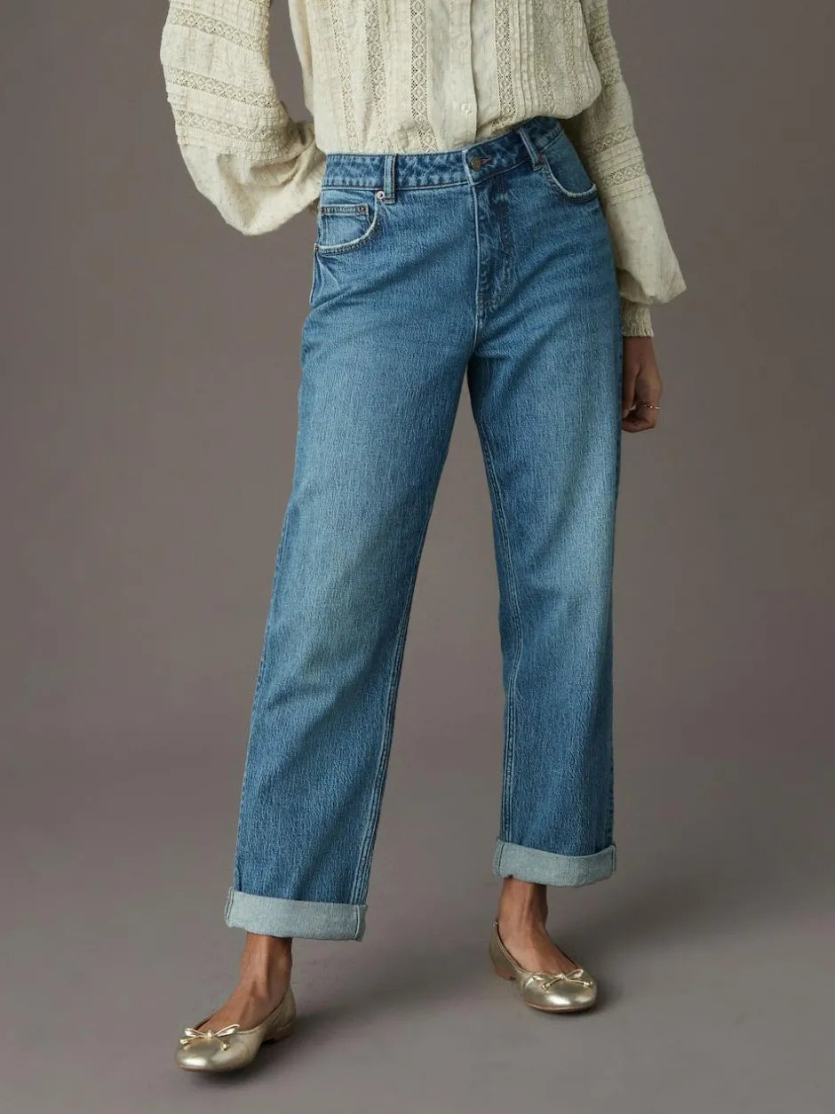 Next Boyfriend Jeans Mid Blue Online