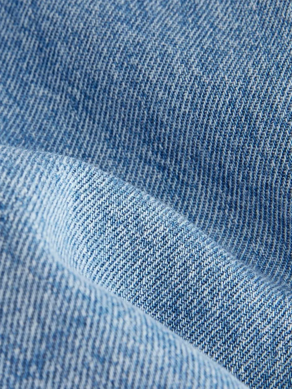 Next Mid Blue Denim Barrel 100% Cotton Jeans (3mths-7yrs) Online