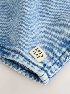 Next Denim Hooded Overshirt (3mths-7yrs) Mid Blue Discount