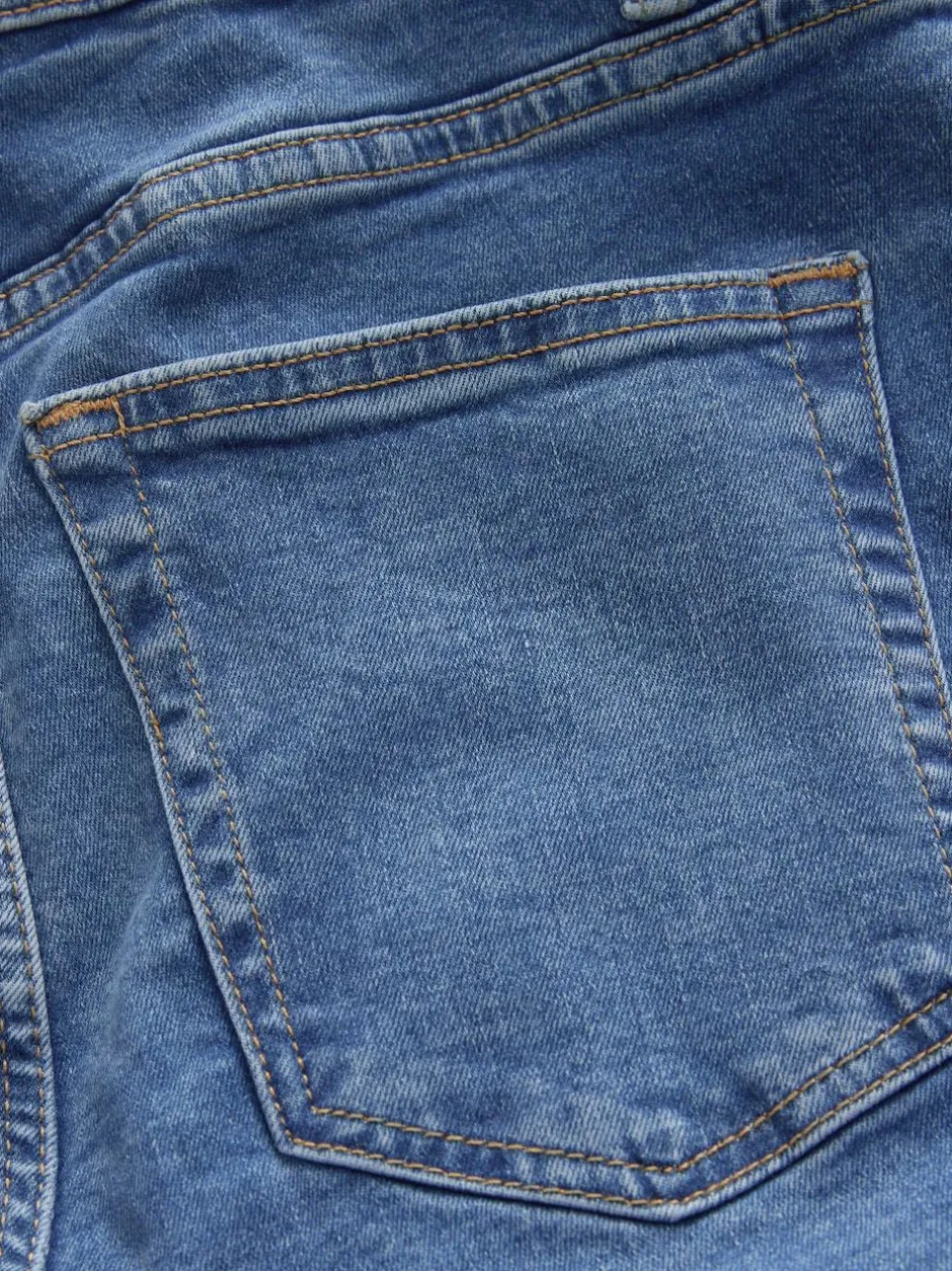 Next Mid Rise Stretch Bootcut Jeans Mid Blue Denim