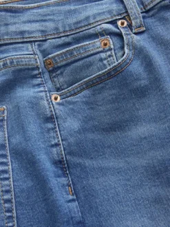 Next Mid Rise Stretch Bootcut Jeans Mid Blue Denim