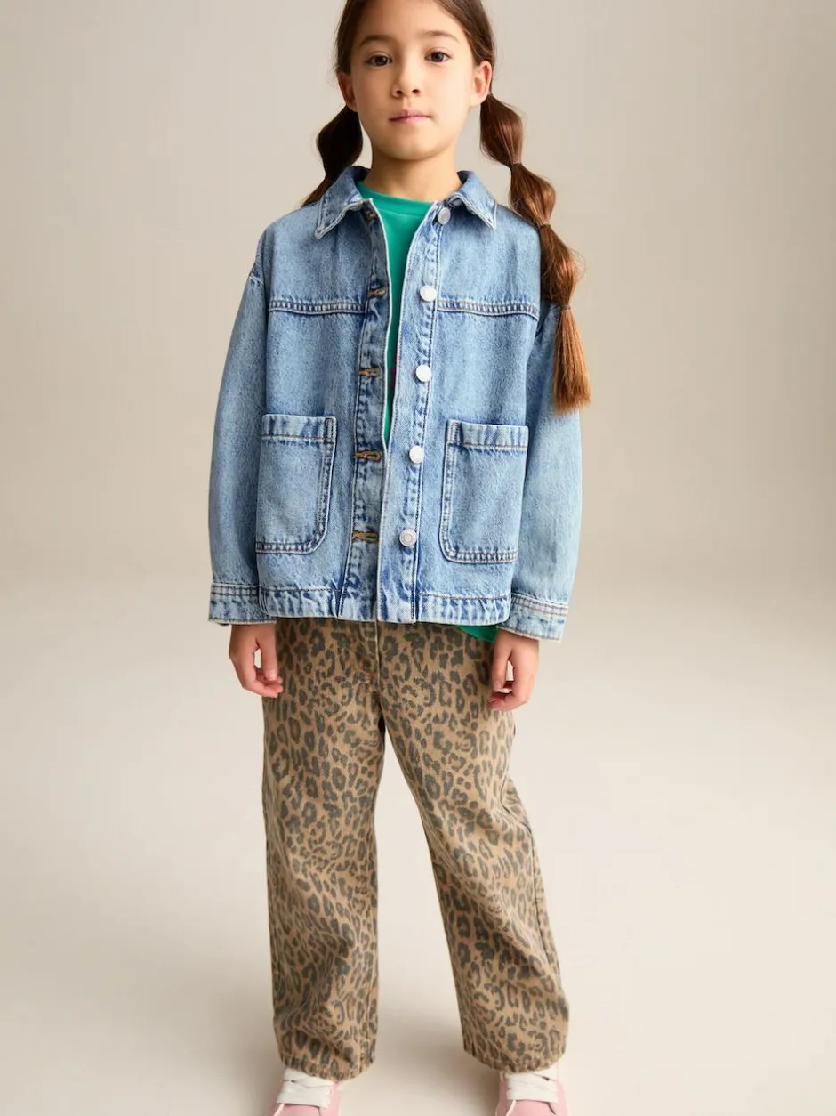 Next Mid Blue Denim Shacket (3-16yrs) Discount