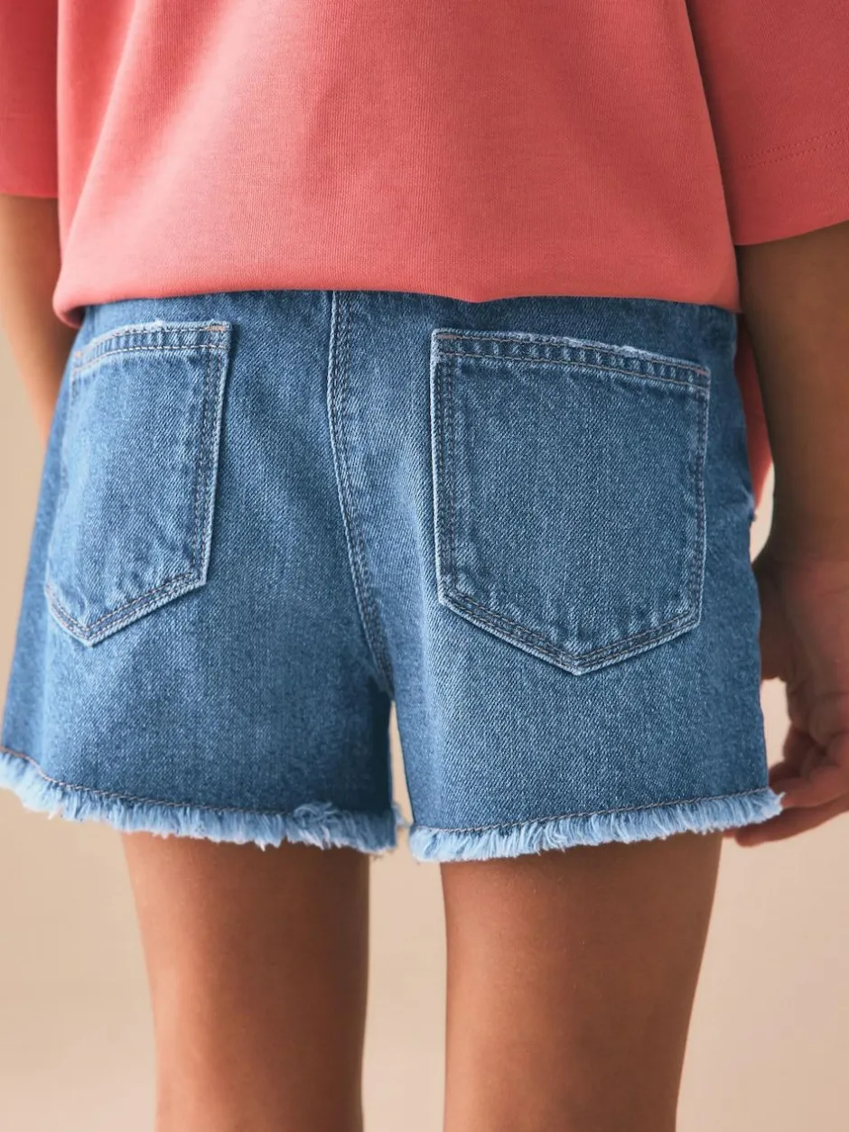 Next Mid Blue Denim Shorts (3-16yrs) Best