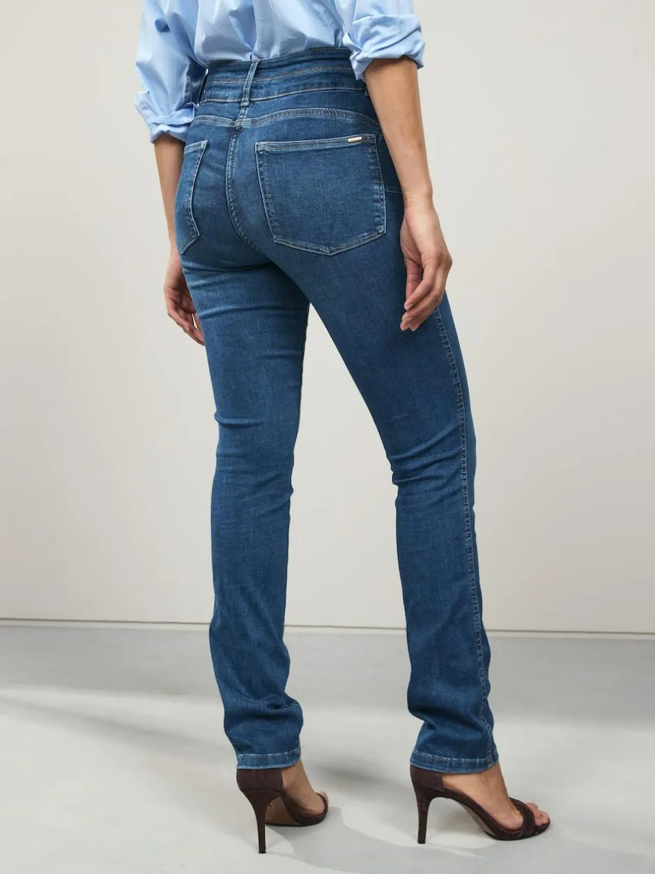 Next Slim Lift And Shape Jeans Mid Blue Denim Best
