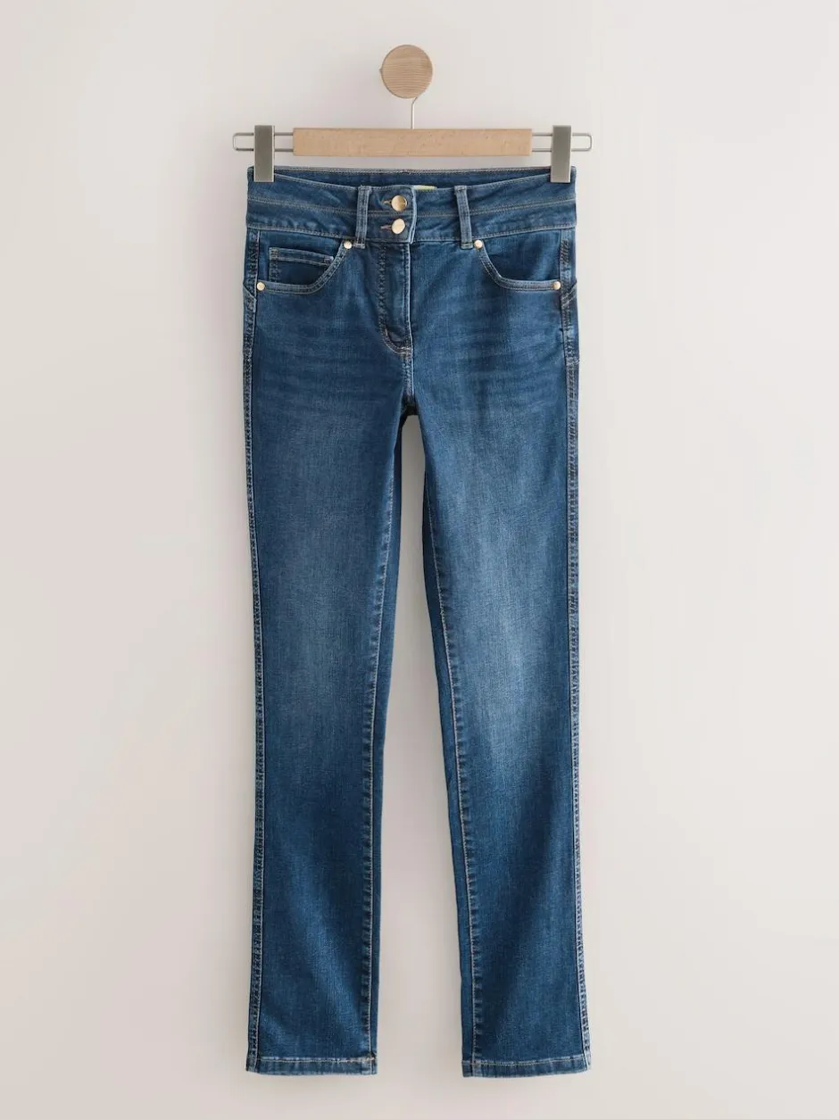Next Slim Lift And Shape Jeans Mid Blue Denim Best