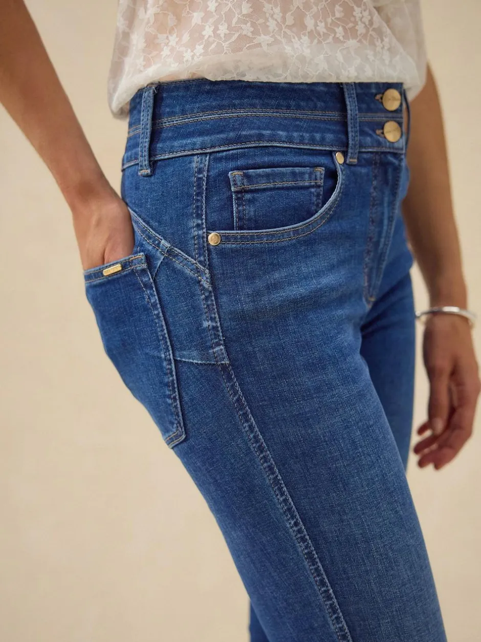 Next Lift Slim And Shape Skinny Jeans Mid Blue Denim Wash New