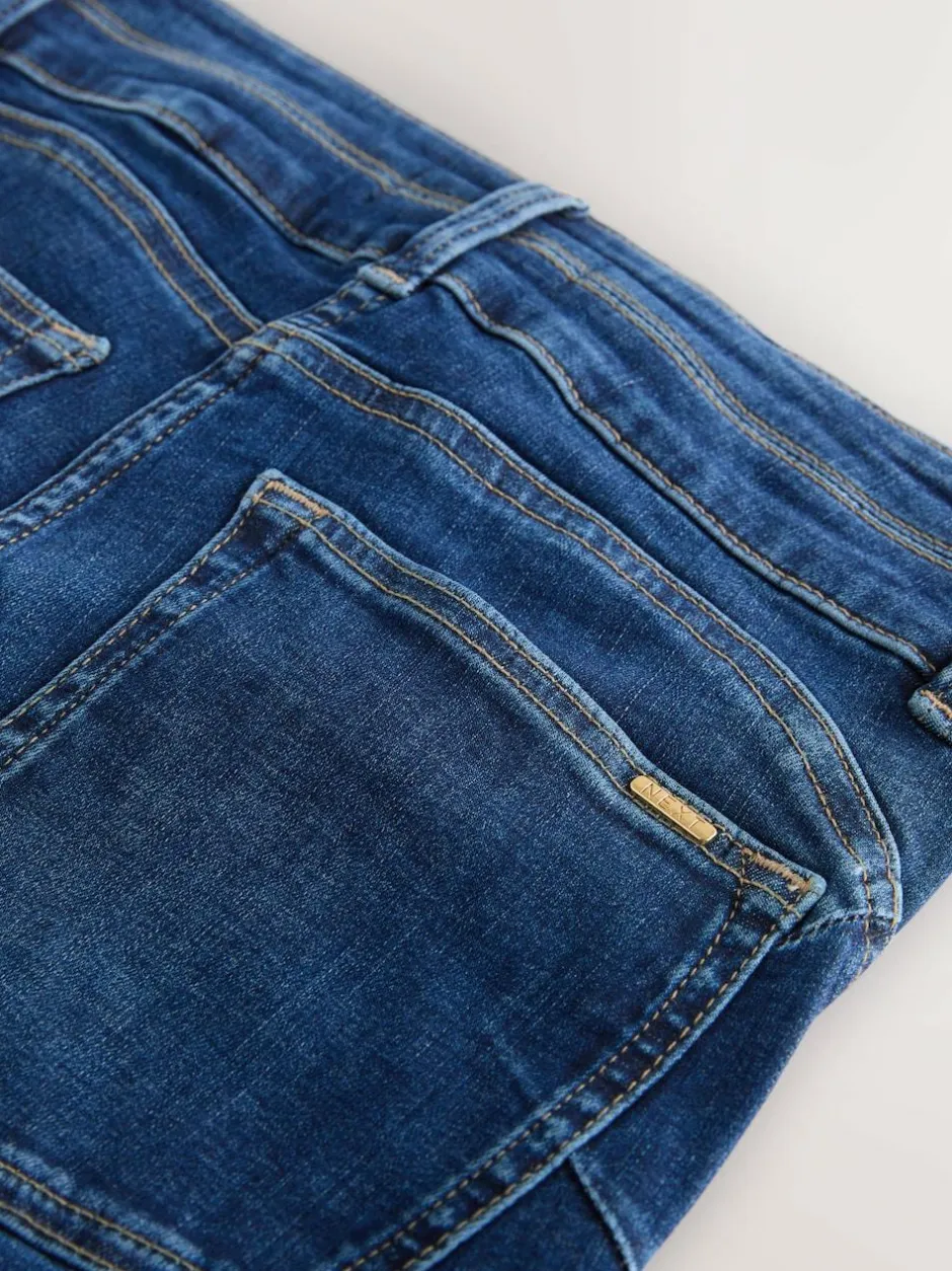 Next Lift Slim And Shape Skinny Jeans Mid Blue Denim Wash New