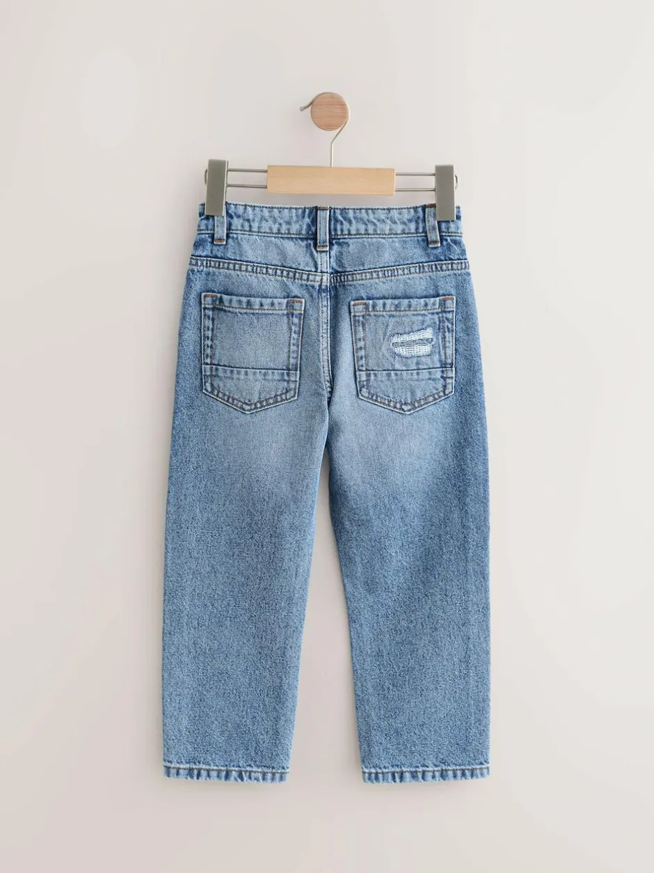 Next Loose Fit Authentic Jeans (3-16yrs) Mid Blue Online