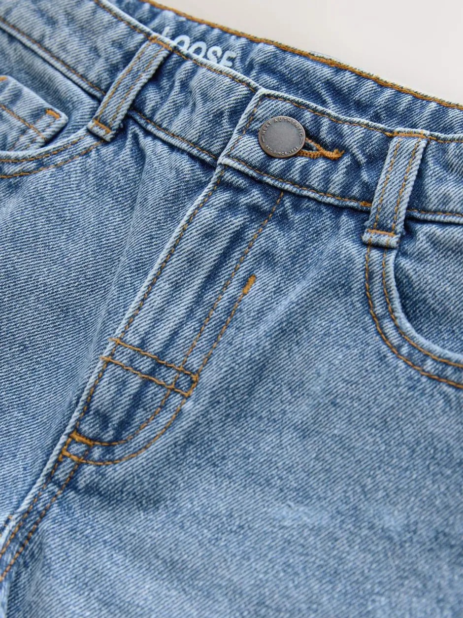 Next Loose Fit Authentic Jeans (3-16yrs) Mid Blue Online