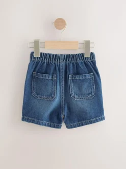 Next Pull On Shorts (3mths-7yrs) Mid Blue Online