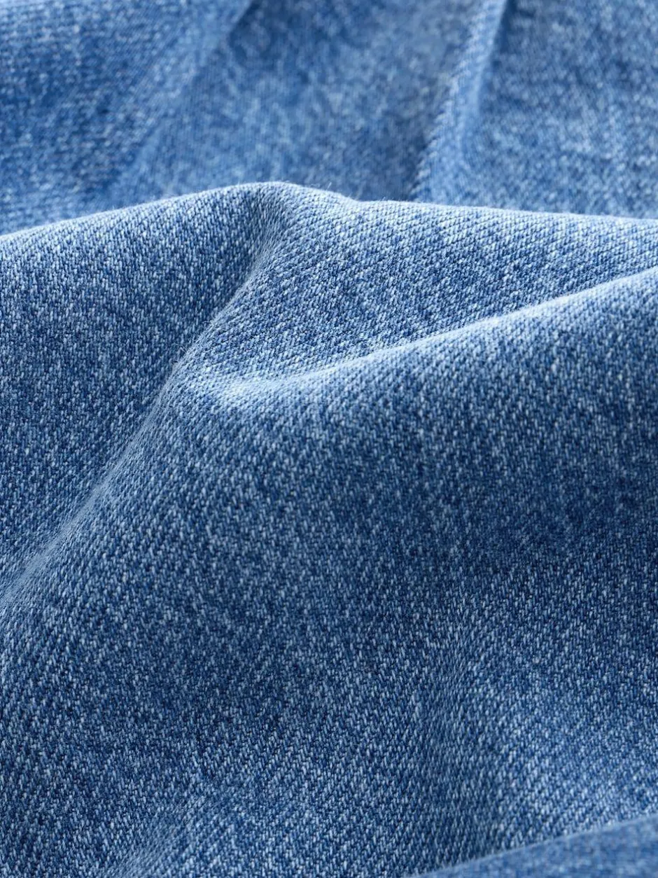 Next Pull On Wide Leg Jeans (6-16yrs) Mid Blue Best