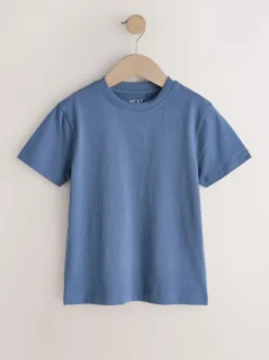Next Mid Blue Regular Fit Short Sleeve T-Shirt (3-16yrs)