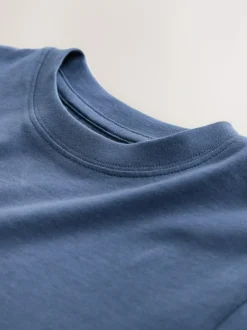 Next Mid Blue Regular Fit Short Sleeve T-Shirt (3-16yrs)