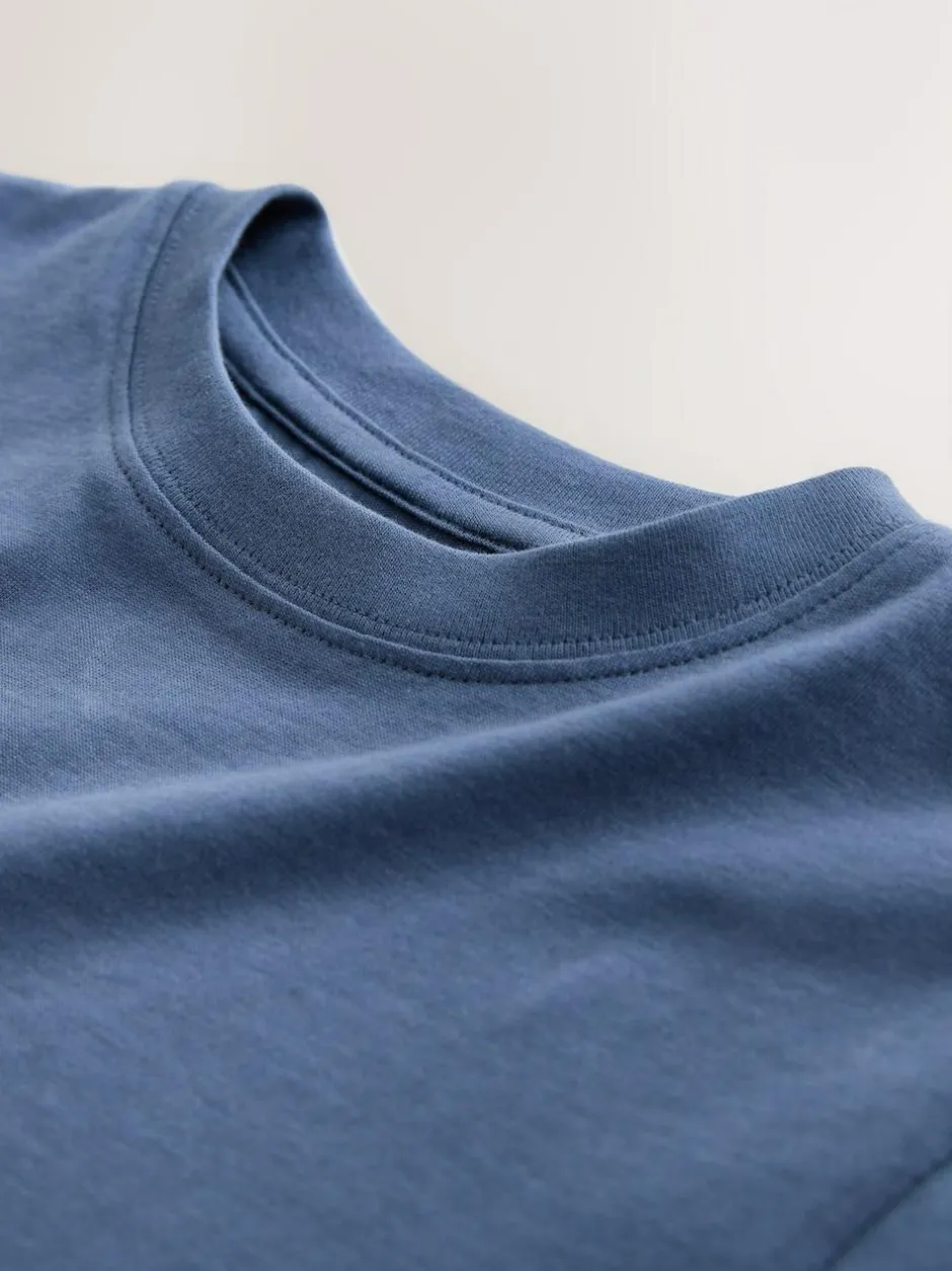 Next Mid Blue Regular Fit Short Sleeve T-Shirt (3-16yrs)