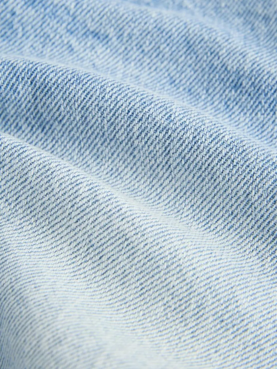Next Regular Length Frayed Edge Denim Shorts (3-16yrs) Mid Blue Outlet