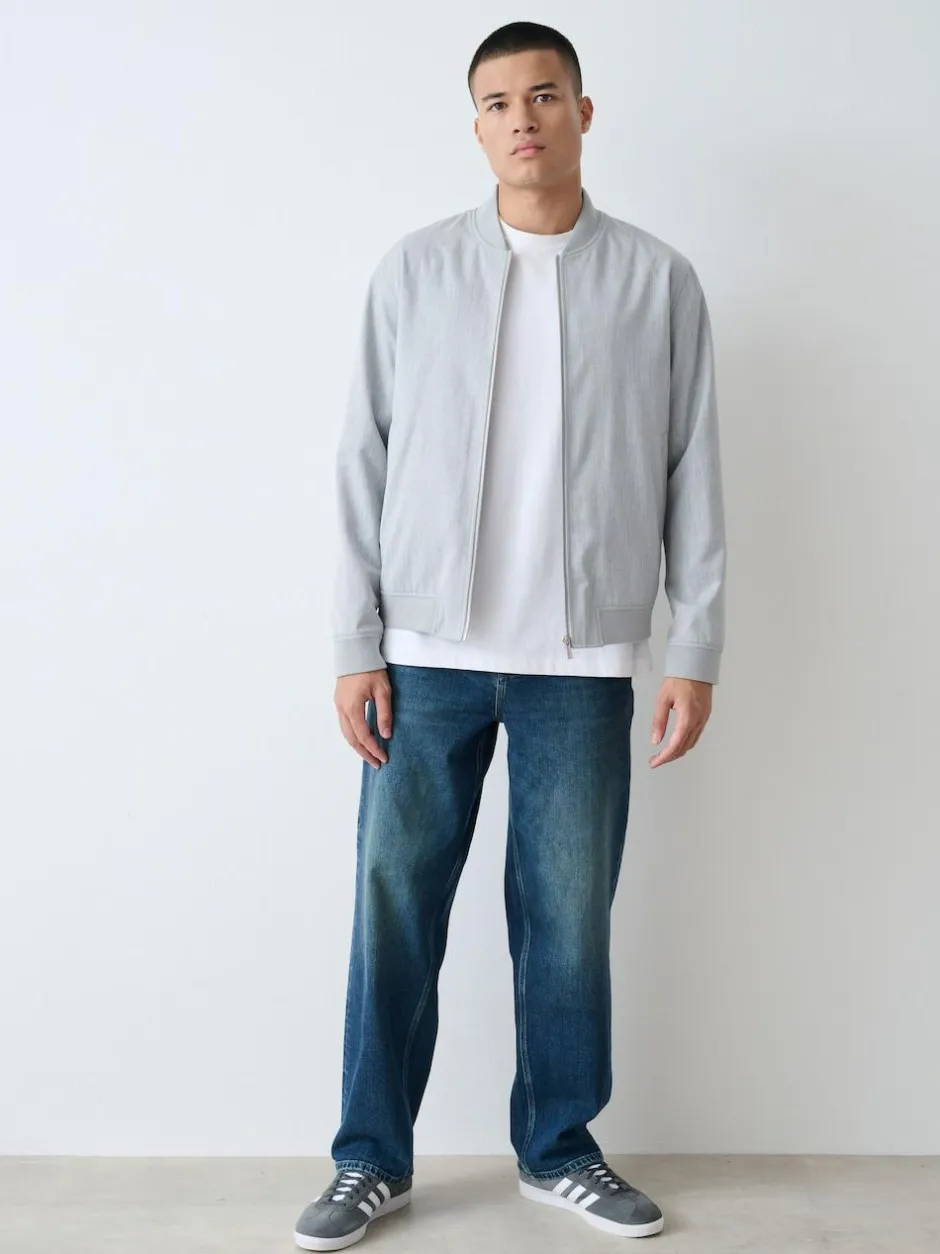 Next Relaxed Fit Authentic Stretch Denim Jeans Mid Blue Discount