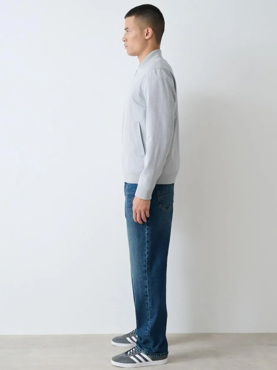 Next Relaxed Fit Authentic Stretch Denim Jeans Mid Blue Discount