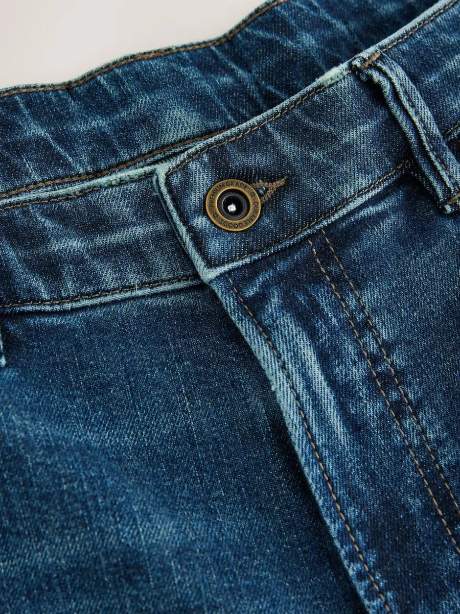 Next Relaxed Fit Authentic Stretch Denim Jeans Mid Blue Discount