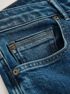 Next Relaxed Fit Authentic Stretch Denim Jeans Mid Blue Discount
