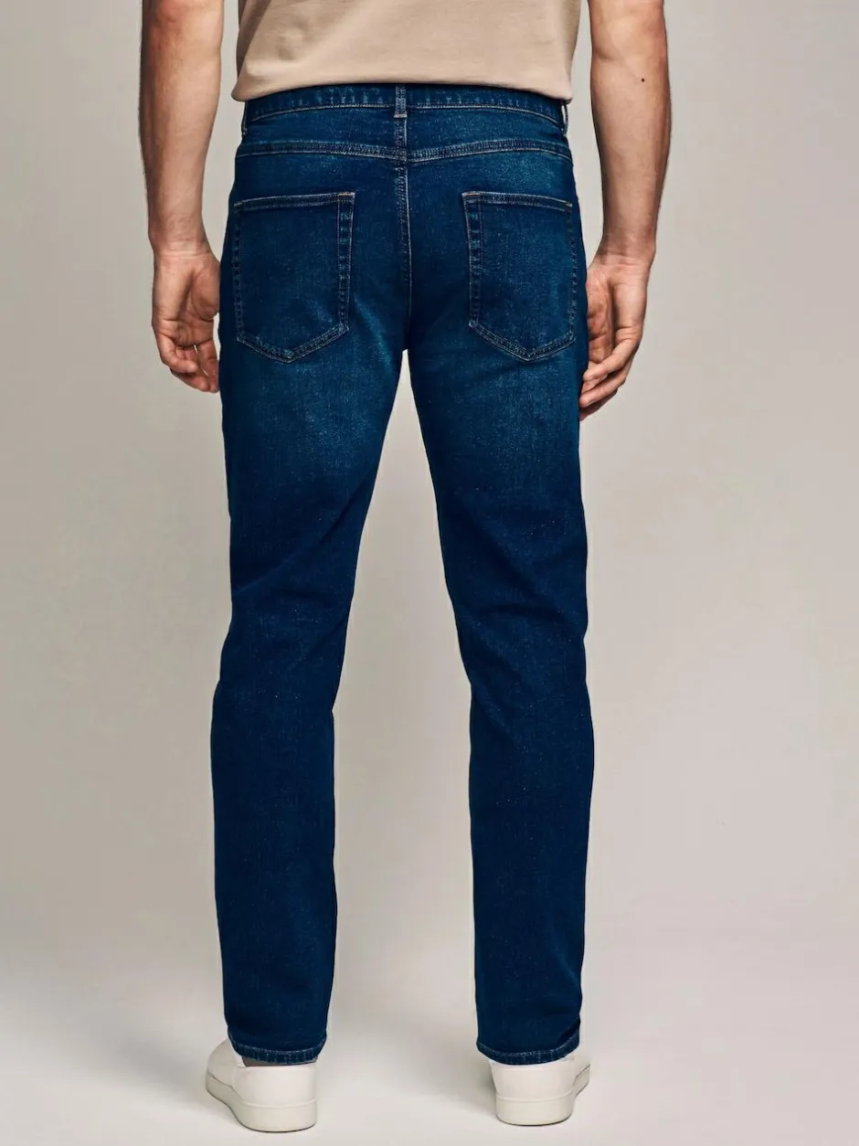Next Mid Blue Slim Fit Essential Stretch Jeans Hot