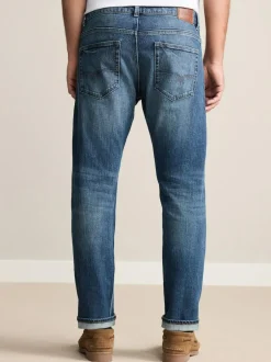 Next Slim Fit Signature Selvedge Denim Jeans Mid Blue Discount