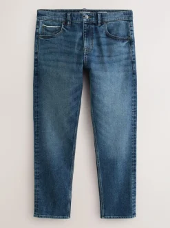 Next Slim Fit Signature Selvedge Denim Jeans Mid Blue Discount