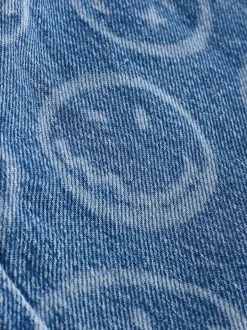 Next Mid Blue SmileyWorld® Pullon Barrel Jeans (3-16yrs)