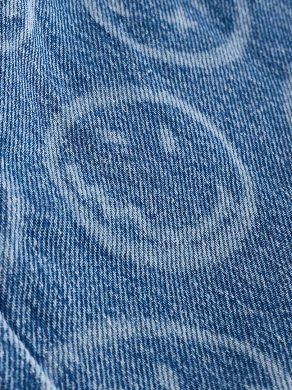 Next Mid Blue SmileyWorld® Pullon Barrel Jeans (3-16yrs)