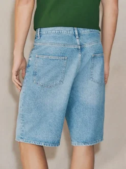 Next Edit Jort Denim Shorts Mid Blue Wash Outlet