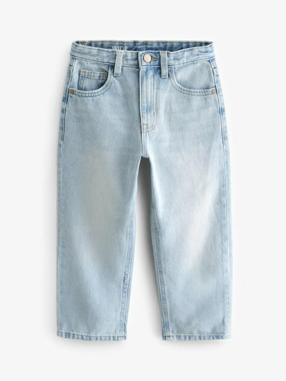 Next Mid Blue Wide Fit Authentic Jeans (3-16yrs) Discount
