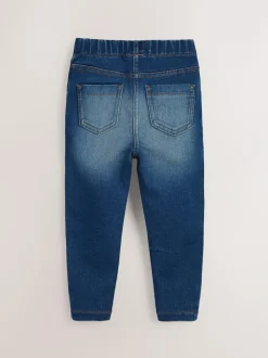 Next Mid Blue/Light Blue Denim 2 Pack Elasticated Waist Jeggings (3mths-7yrs) Online