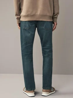 Next Straight Fit Authentic Stretch Denim Jeans Mid Tint