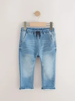 Next Super Soft Pull-On Jeans With Stretch (3mths-7yrs) Mid Wash Denim Outlet