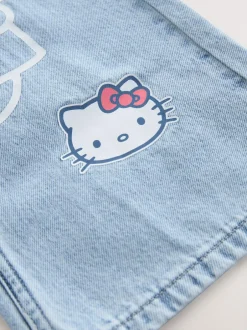 Next Mid Wash Hello Kitty Wide Leg Jeans (3-16yrs) Outlet